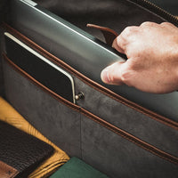 leather duffle bag
