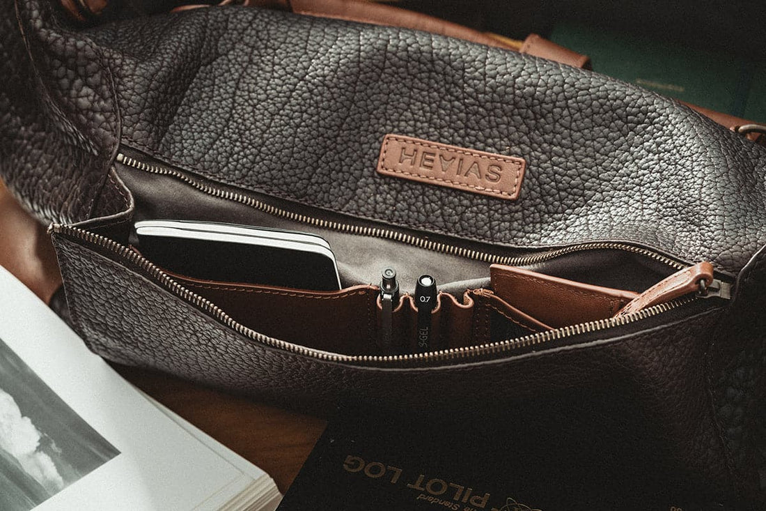 leather duffle bag