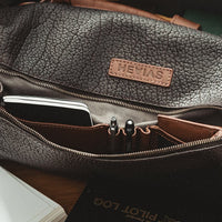 leather duffle bag
