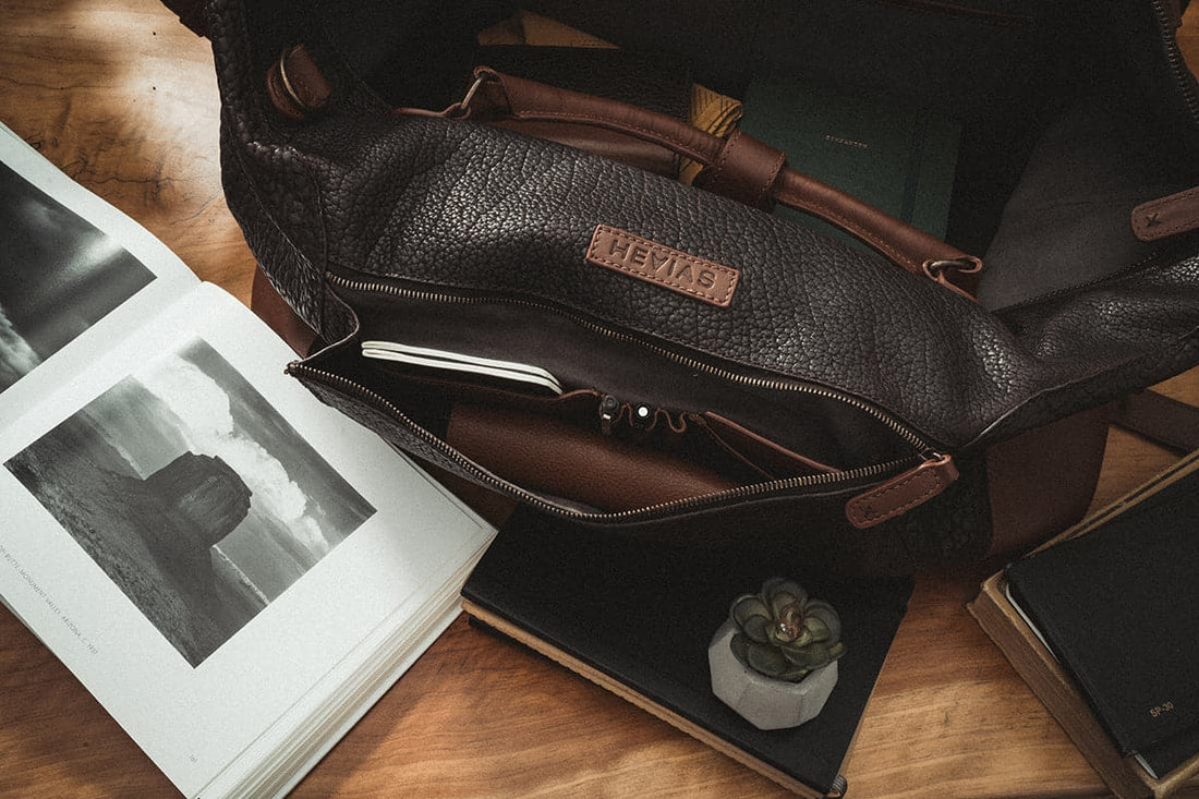 leather duffle bag