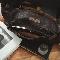 leather duffle bag