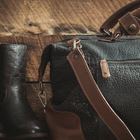 leather duffle bag