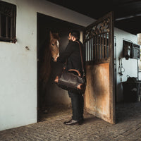 leather duffle bag