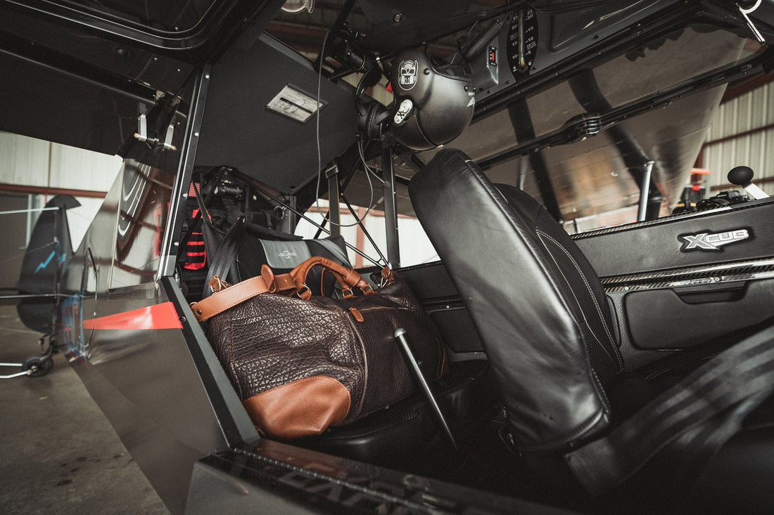leather duffle bag