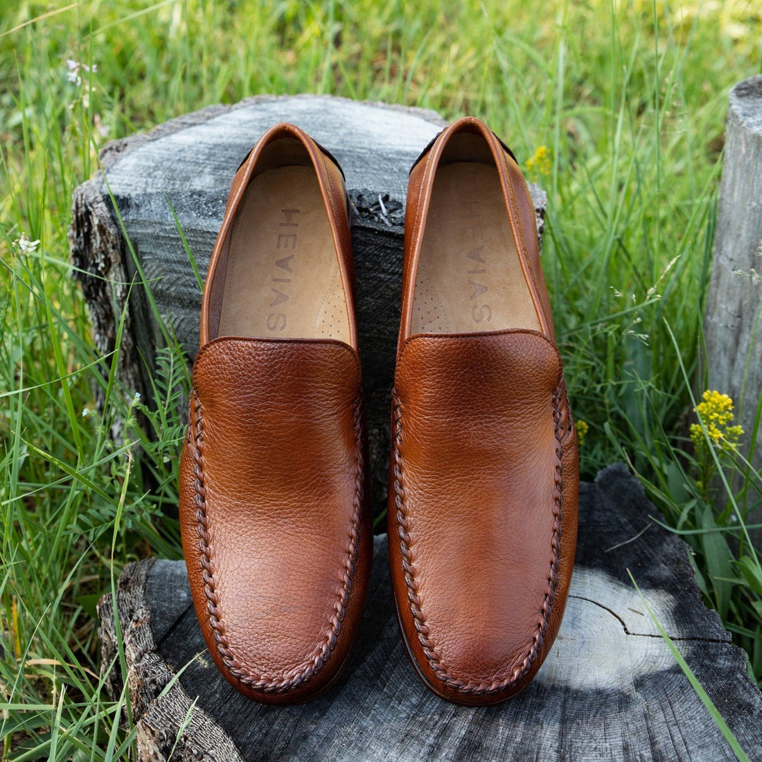 leather loafers 