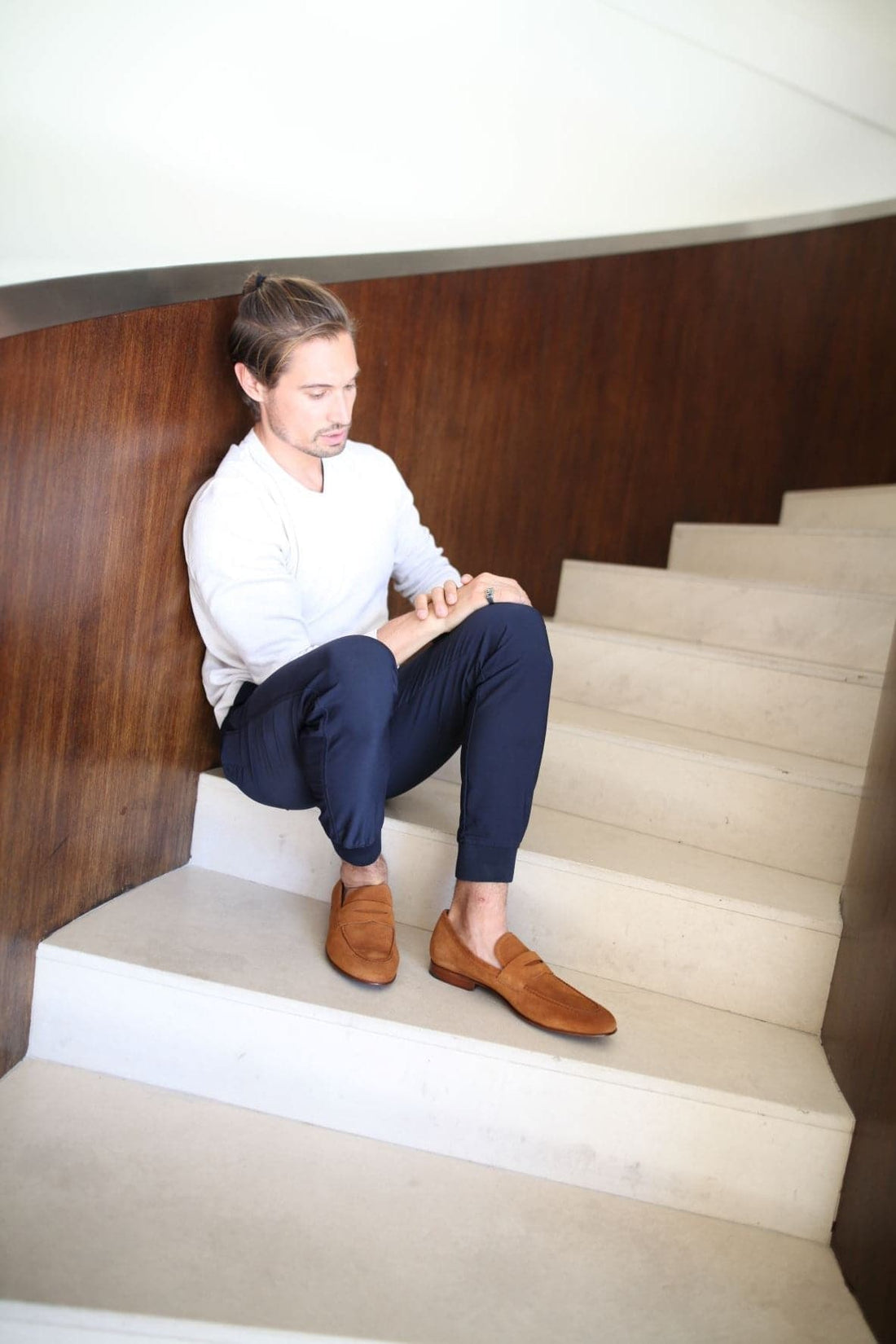 suede loafers