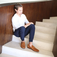 suede loafers