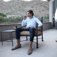suede loafers