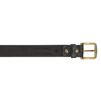 black leather belt