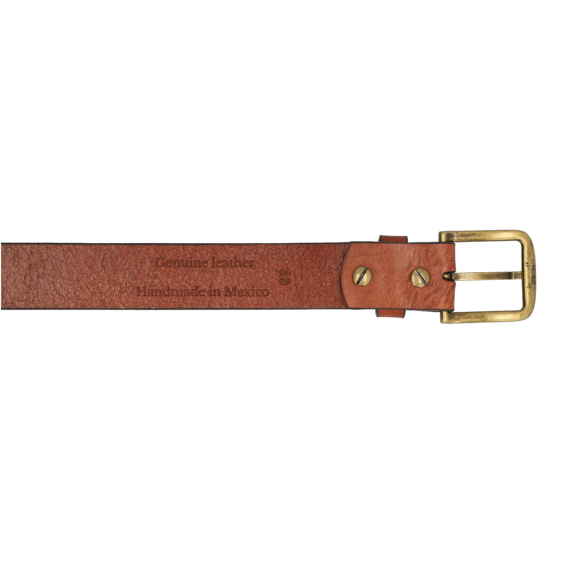 brown leather belt